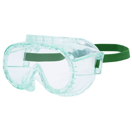 Sellstrom Safety Goggles, Clear Lens, Uncoated, Direct Vented, Cloth Strap, 880 Series S88000